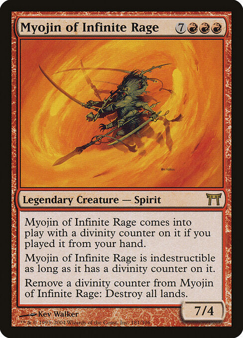 Myojin of Infinite Rage CHK-181 Rare Good Englisch