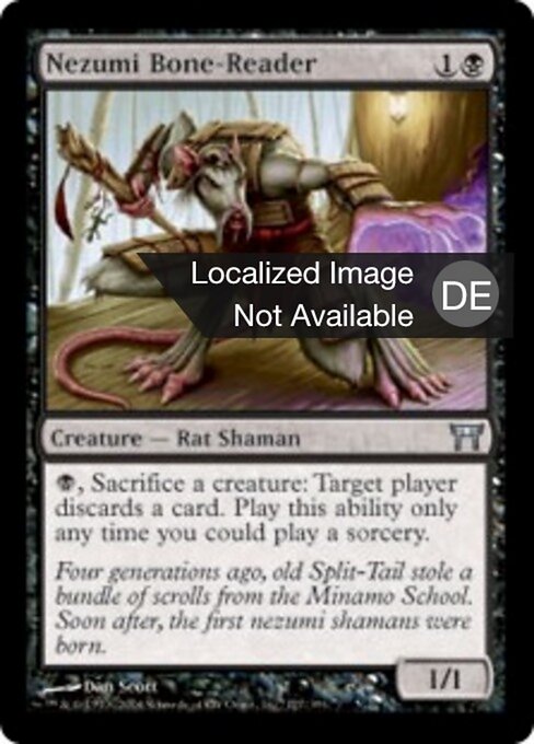 Nezumi-Knochenleser CHK-127 Uncommon Light Played Deutsch