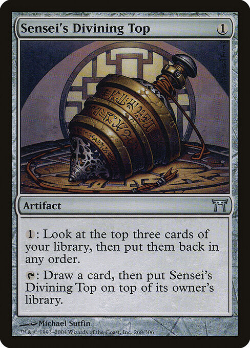 Weissagekreisel des Senseis CHK-268 Uncommon Light Played Englisch