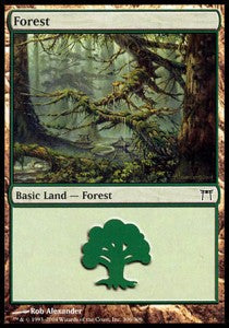 Wald (V.4) CHK-306 Land Excellent Deutsch Foil