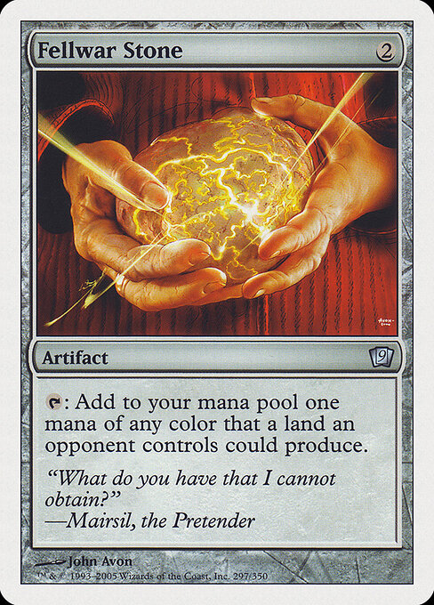 Fellwar Stone 9ED-297 Uncommon Light Played Englisch