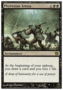 Phyrexian Arena 9ED-152 Rare Light Played Russisch