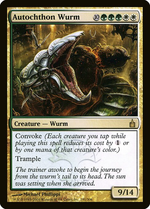 Autochthon Wurm RAV-191 Rare Excellent Englisch