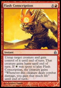 Blitzartige Zwangsverpflichtung RAV-124 Uncommon Played Deutsch Foil