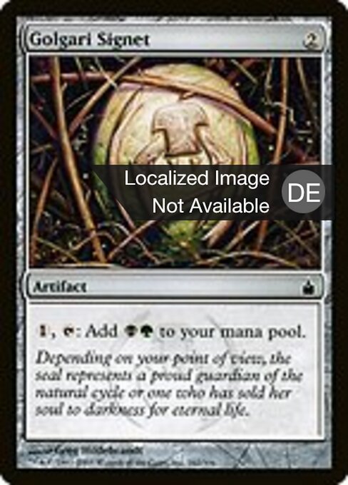 Golgari-Petschaft RAV-262 Common Light Played Deutsch