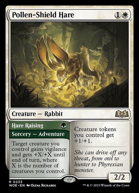 Pollen-Shield Hare // Hare Raising - Back Face