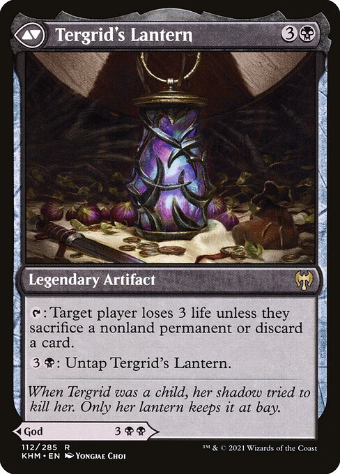 Tergrid, God of Fright // Tergrid's Lantern - Back Face