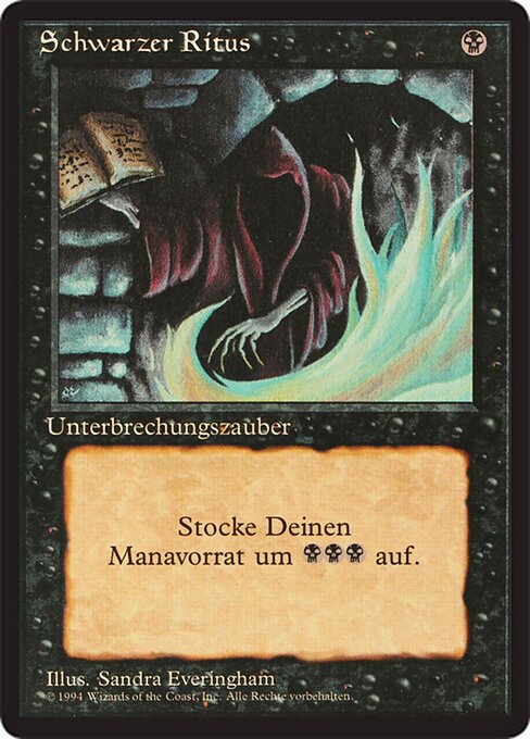 Schwarzer Ritus DTL-7 Common Played Deutsch