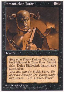 Dämonischer Tutor DTU- Uncommon Played Deutsch