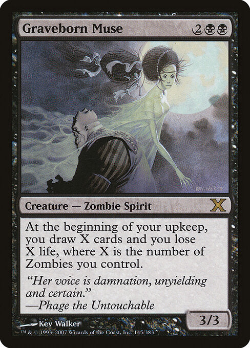 Graveborn Muse 10E-145 Rare Played Englisch Foil