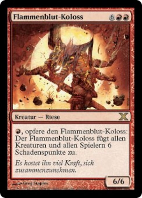 Flammenblut-Koloss 10E-191 Rare Played Deutsch