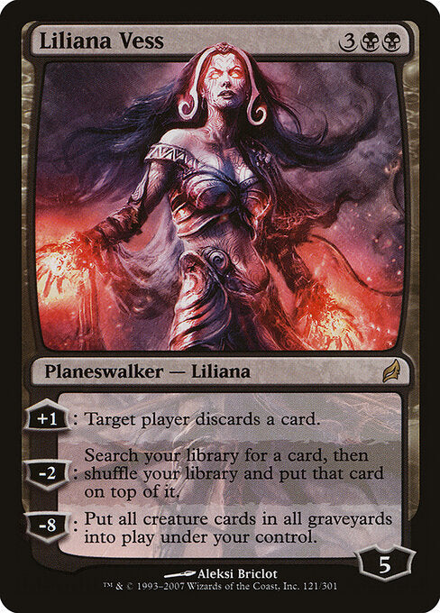 Liliana Vess LRW-121 Rare Light Played Englisch