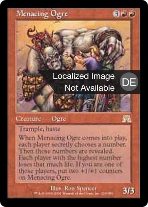 Drohender Oger ONS-219 Rare Good Deutsch