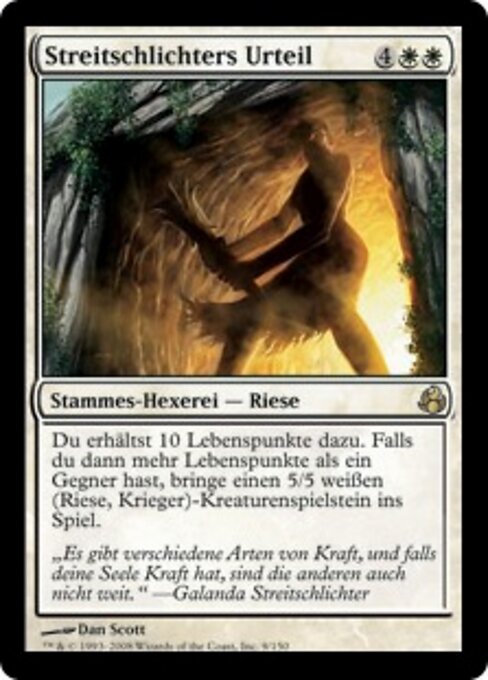 Streitschlichters Urteil MOR-9 Rare Light Played Deutsch