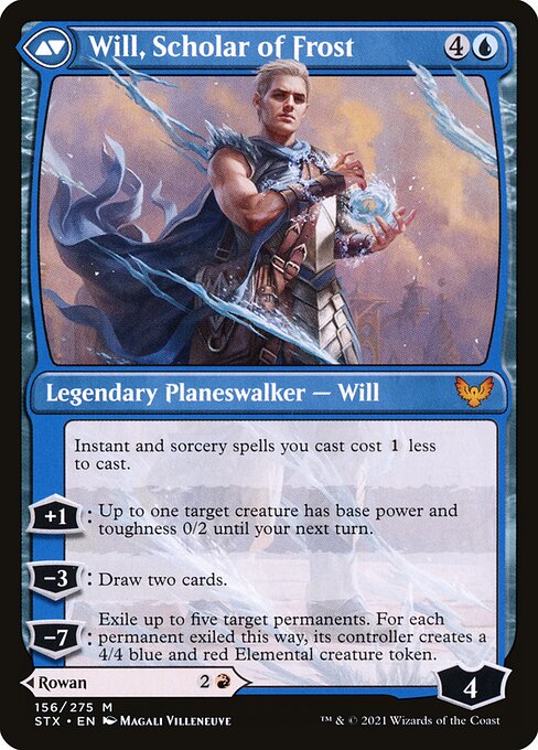 Rowan, Scholar of Sparks // Will, Scholar of Frost - Back Face