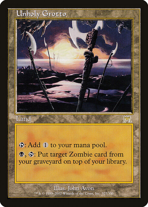 Unholy Grotto ONS-327 Rare Excellent Englisch