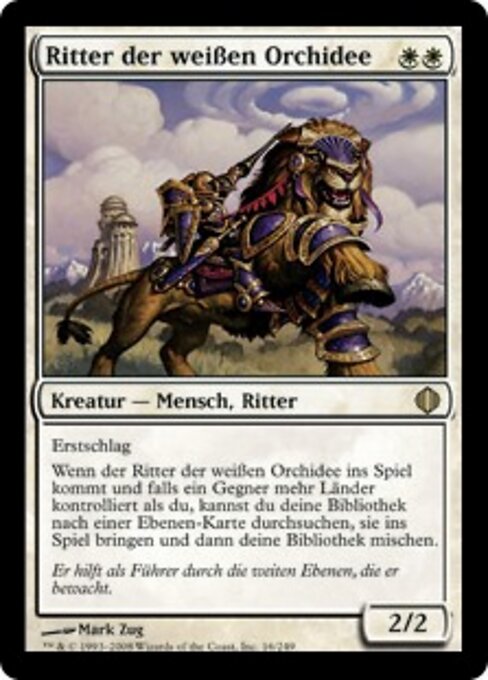 Ritter der weißen Orchidee ALA-16 Rare Light Played Deutsch