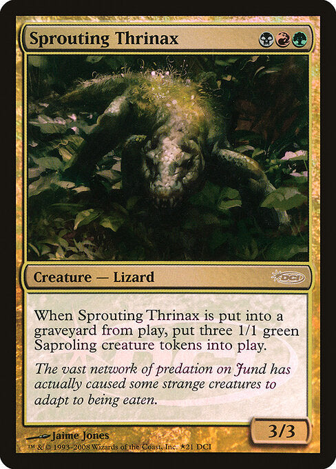 Sprießendes Thrinax GW- Rare Light Played Deutsch Foil