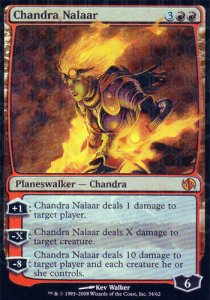 Chandra Nalaar (V.1) DD2-34 Mythic Light Played Englisch Foil