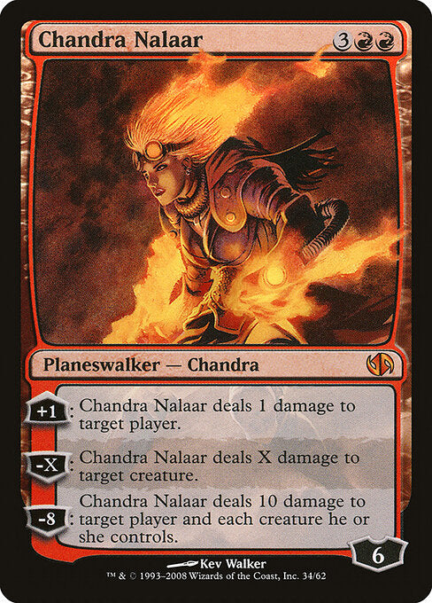 Chandra Nalaar (V.1) DD2-34 Mythic Light Played Englisch Foil