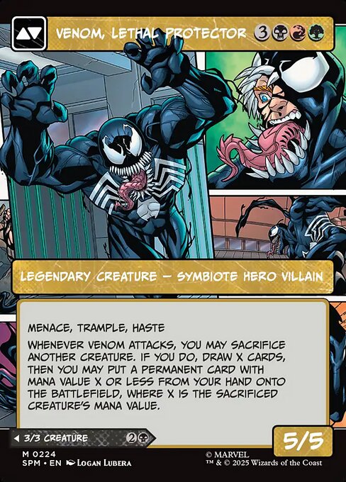 Eddie Brock // Venom, Lethal Protector - Back Face