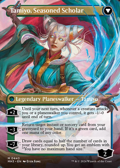 Tamiyo, Inquisitive Student // Tamiyo, Seasoned Scholar - Back Face