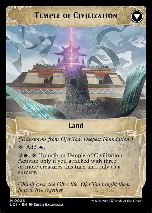 Ojer Taq, Deepest Foundation // Temple of Civilization - Back Face