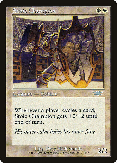 Stoic Champion LGN-21 Uncommon Played Englisch Foil