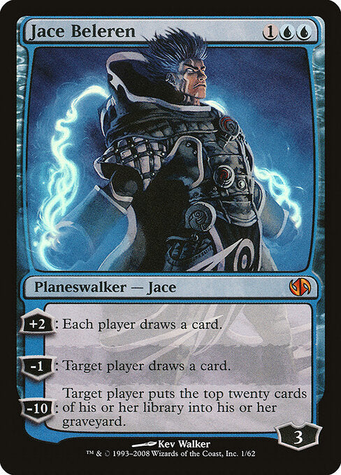 Jace Beleren (V.1) DD2-1 Mythic Light Played Englisch Foil