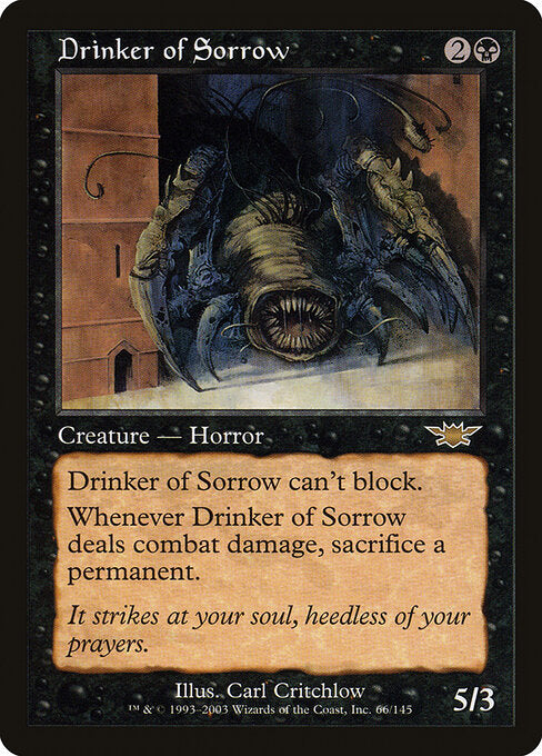 Drinker of Sorrow LGN-66 Rare Light Played Englisch