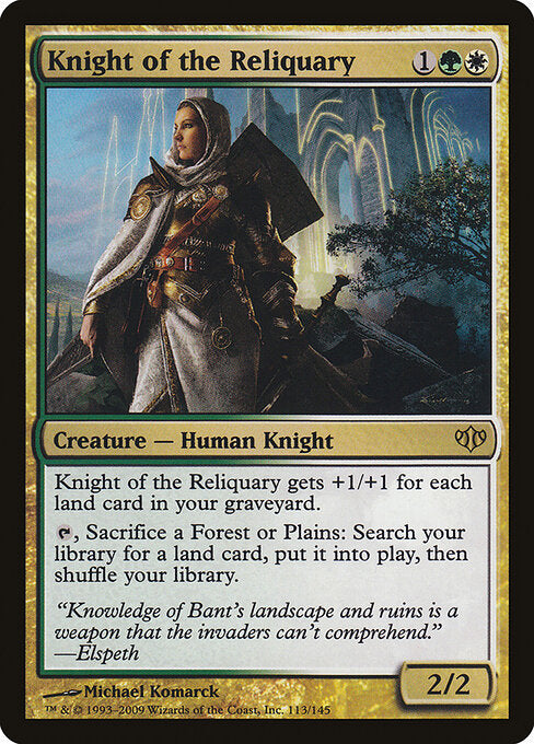Knight of the Reliquary CONF-113 Rare Good Englisch