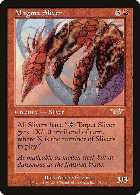 Magma Sliver LGN-107 Rare Light Played Englisch