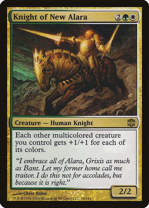 Knight of New Alara ARB-70 Rare Excellent Englisch Foil