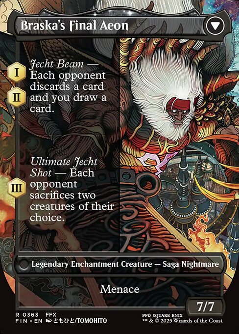 Jecht, Reluctant Guardian // Braska's Final Aeon - Back Face