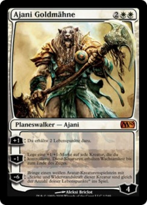 Ajani Goldmähne M10-1 Mythic Light Played Deutsch