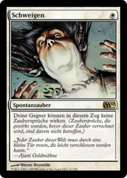Schweigen M10-31 Rare Excellent Deutsch