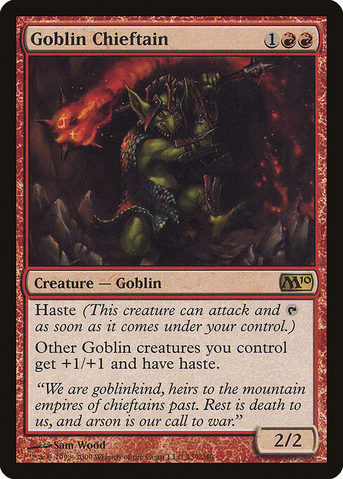 Goblin-Häuptling M10-139 Rare Good Englisch