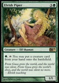 Elvish Piper M10-177 Rare Light Played Englisch