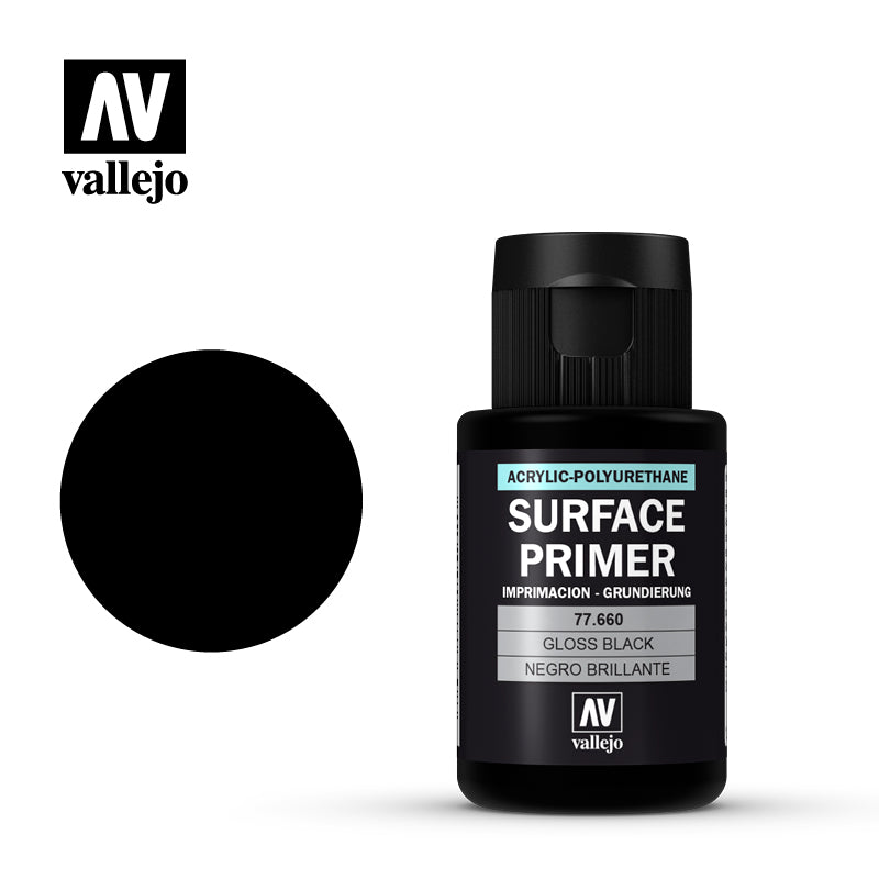 Vallejo Metal Color Gloss Black Primer 32 ml