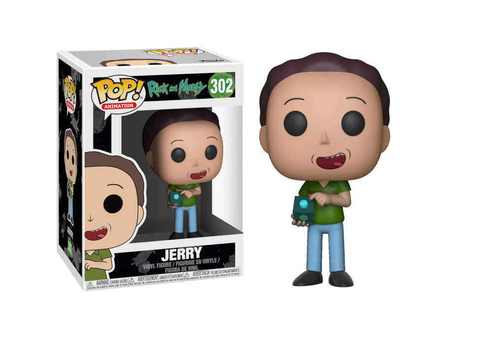 Funko POP! 302 Animation Rick & Morty S3 Jerry Sonderverkauf leicht beschädigte Packung