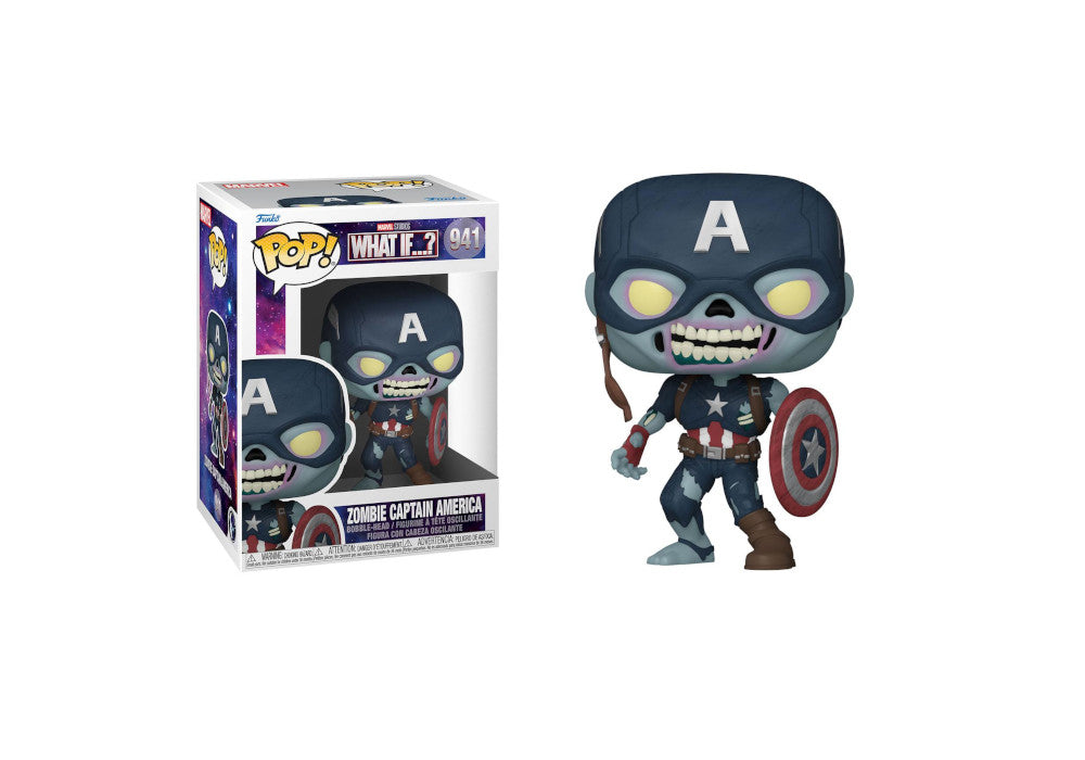 Funko POP! Marvel Studios: What if...? - Zombie Captain America #941