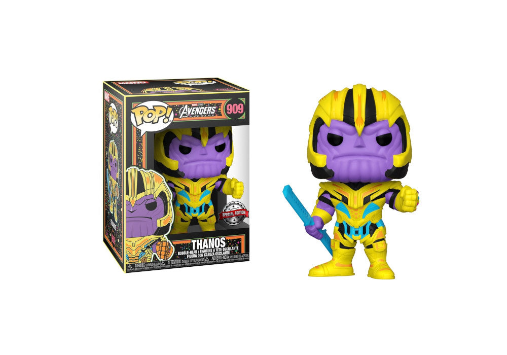 Funko POP! Marvel Avengers - Blacklight Thanos #909