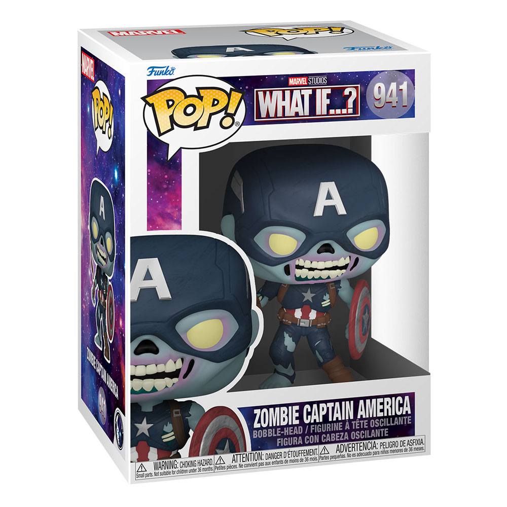 Funko POP! Marvel Studios: What if...? - Zombie Captain America #941