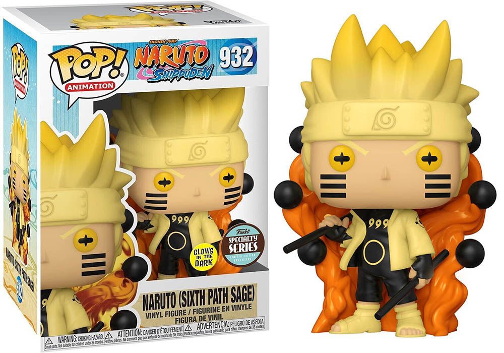 Funko POP! Naruto Shippuden - Naruto (Sixth Path Sage) #932 GLOW