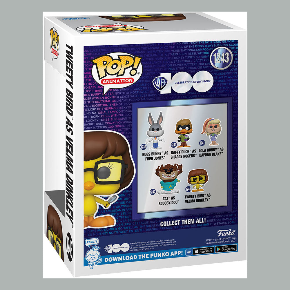 Funko POP! Looney Tunes x Scooby Doo - Tweety Bird as Velma Dinkley #1243