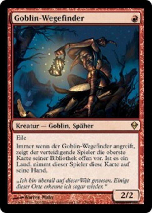 Goblin-Wegefinder ZEN-126 Rare Light Played Deutsch Foil