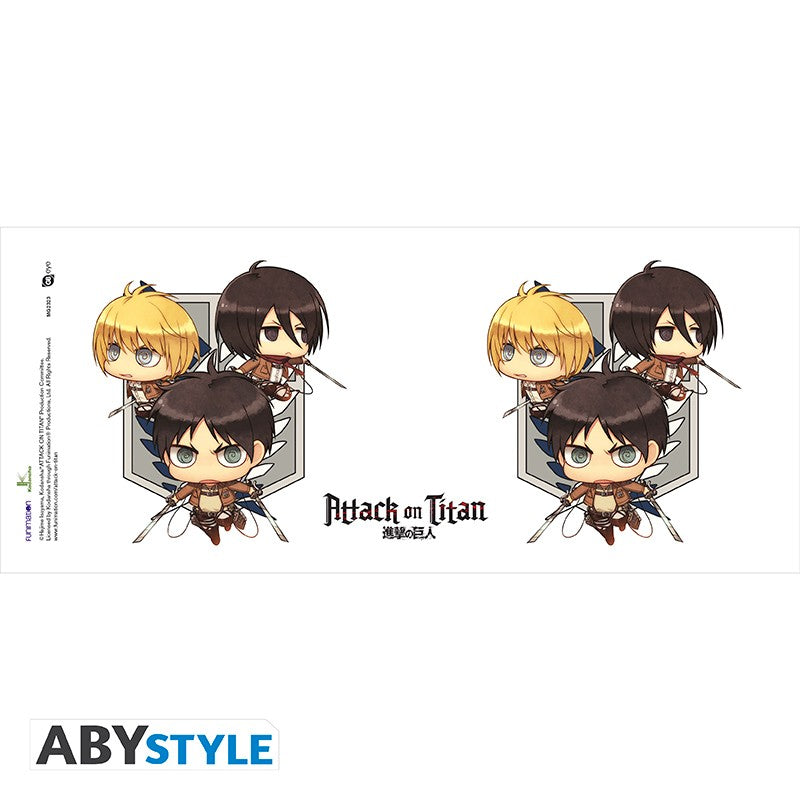ATTACK ON TITAN - Mug - 320 ml - Chibi Trio