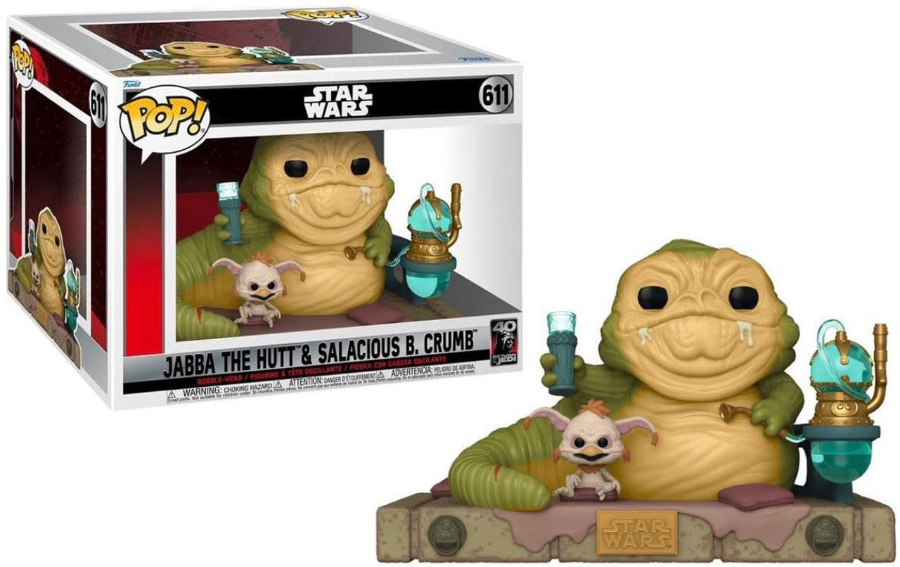 Funko POP! Star Wars - Jabba the Hut & Salacious B. Crumb #611
