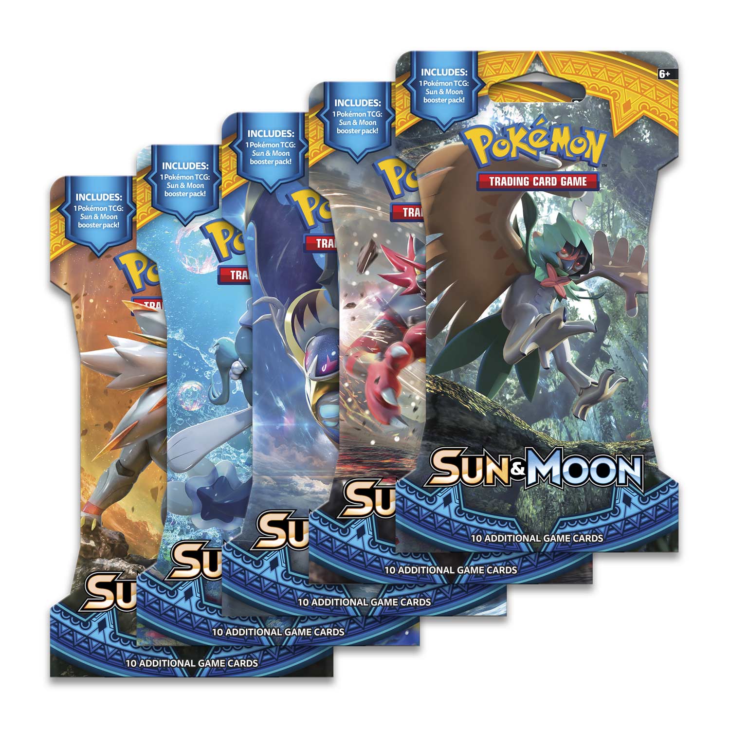 Pokémon Sun and Moon - Sleeved Booster 5-Pack - englisch