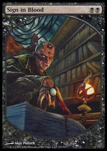 Sign in Blood MPR- Rare Excellent Englisch